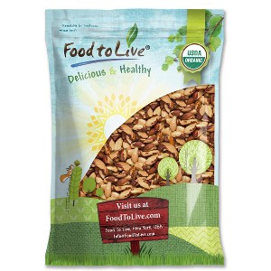 Organic Dry Roasted Brazil Nuts with Himalayan Salt - Non-GMO, Oven Roasted, Lightly Salted, No Oil Added, Vegan, Kosher - 1 of 4