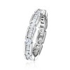 Ross-Simons 0.41 ct. t.w. CZ Eternity Band in Sterling Silver - 3 of 4