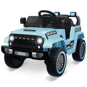Jojoka 12V Kids Ride-On Truck with Remote Control, LED Lights, Music & Bluetooth, 2 Driving Modes, Shock Absorbers, for Ages 2-5 - 1 of 4