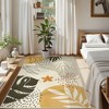 Lahome Machine Washable Area Rugs Non-Slip Large Living Room Rug Boho Botanical Print Ultra-Thin Indoor Rug for Classroom Nursery Dining Room - 2 of 4