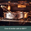 All-Clad Copper Core 5-Ply Stainless Steel Fry Pan 8 Inch Induction Oven Broiler Safe 600F Pots and Pans, Cookware Silver - 3 of 4