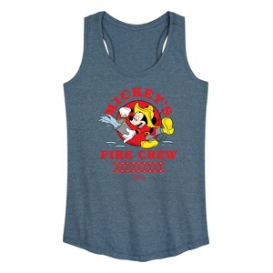 Women's - Disney - Firefighter Mickey Graphic Racerback Tank - 1 of 4