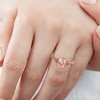 Pompeii3 2ct Morganite & Pink Sapphire Vintage Ring 14K Rose Gold - 4 of 4