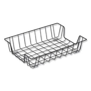 Universal Wire Metal Letter Tray, 1 Section, Letter Size Files, 10" x 14.13" x 3", Black - 1 of 4