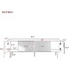 Modern TV Stand for TVs Up to 75 Inches with Champagne Legs - White Entertainment Center for Living Room and Bedroom - 2 of 4