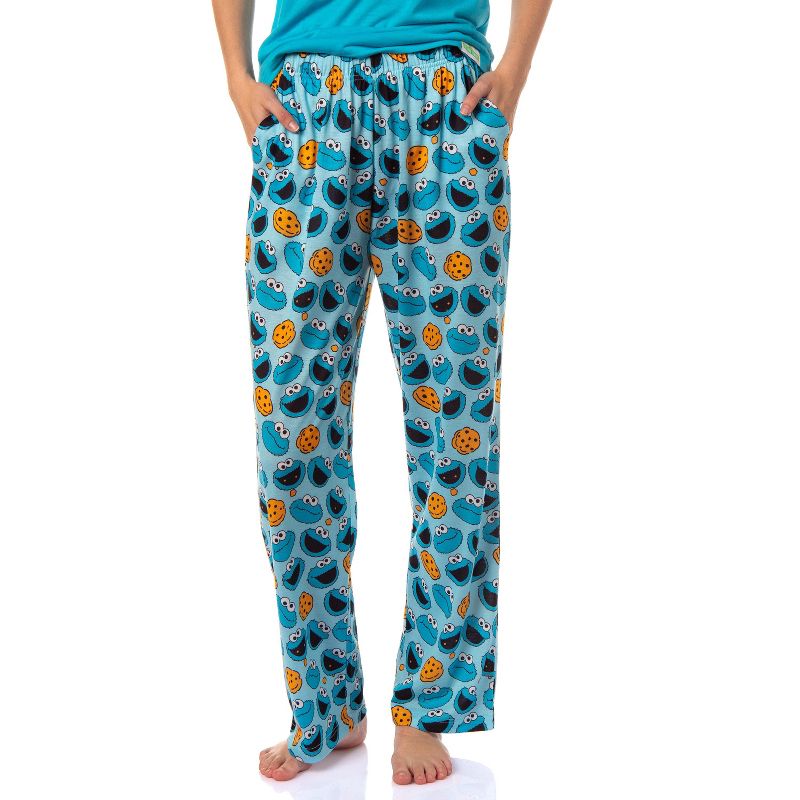 Sesame Street Women's Big Face Tossed Print Character Sleep Pajama Set Multicolored, 4 of 6