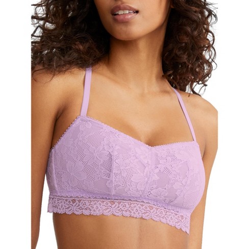 Bare Women's The Stretch Lace Bralette - B30253V2 3XL Lavender