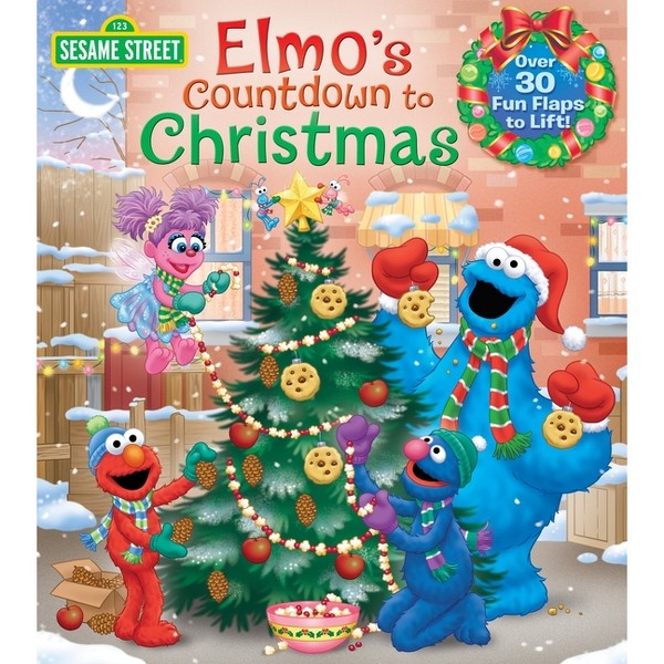 Elmo's Countdown to Christmas (Sesame Street) - (Libro de cartón con solapas) de Naomi Kleinberg