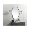Elegant Lighting Metal Frame Oval Mirror 27x36 - 3 of 4