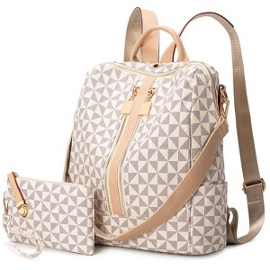 Narwey Womens Backpack Purse Leather Anti-theft Large  display picture 1