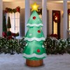 Gemmy Christmas Airblown Inflatable Tree OPP, 7 ft Tall, Multi - 2 of 3