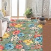 Coolmee Washable Area Rugs  Boho Bedroom Rug Non Slip Stain Resistant Rug for Bathroom Living Dining Room Farmhouse - 2 of 3