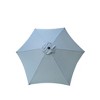 Sapphtopaz 9Ft Patio Umbrella Beach Umbrella Outdoor Waterproof Umbrella with Crank and Push Button Tilt for Garden, Pool, Backyard - 4 of 4