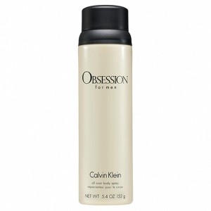 CK Obsession All Over Body Spray for Men 5.4 oz – Woody Spicy Deodorant with Bergamot, Lavender, Musk & Sandalwood Refreshing Masculine Everyday Scent - 1 of 3