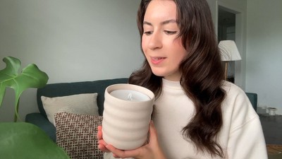 Cream Bubble Flameless Candle Diffuser with Essential Oil