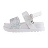bebe Girls' Sandals - Cute and Sparkly Toddler Girls' Summer Shoes, Perfect Beach Sandals for Toddlers - 3 of 4