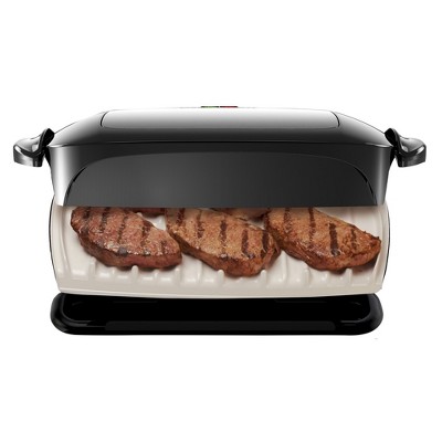 George Foreman 5-Serving Removable Plate Grill and Panini Press - Black GRP472P