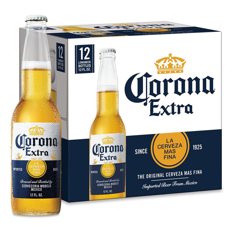 Corona Extra Lager Beer - 12pk/12 fl oz Bottles, 1 of 13