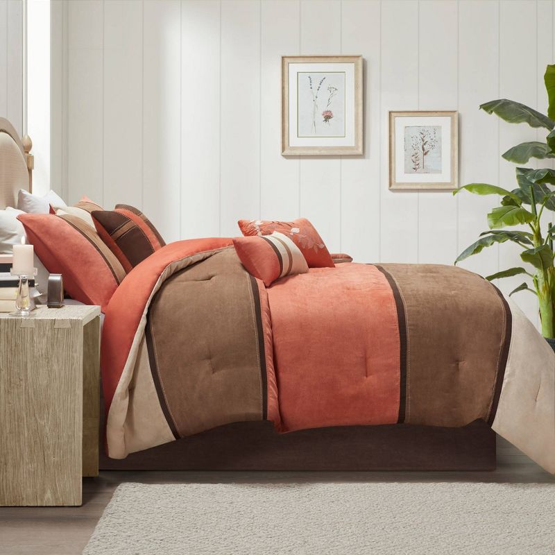 Overland Faux Suede Comforter Set, 4 of 13