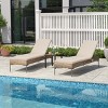 Crestlive Products Patio Outdoor Chaise Lounge Cushion Beige 2 PC - 2 of 4