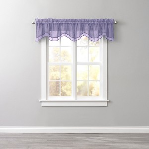 BrylaneHome BH Studio Sheer Voile Layered Valance - 1 of 3