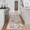 TackView Washable Bedroom Rugs Floral Print Large Area Rugs for Living Room Soft Non Slip Ultra Thin Floor Carpet - 3 of 4