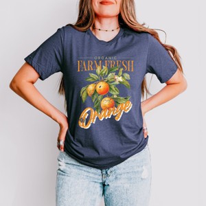 Simply Sage Market Farm Fresh Orange Watercolor Short Sleeve Tee - 1 of 4