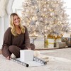 Best Choice Products Prelit Artificial Tinsel Christmas Tree Festive Holiday Decoration w/ Stand - White - 4 of 4