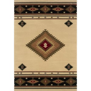 Oriental Weavers Hudson 1'10" x 7'6" Machine Woven Runner Rug in Beige - 1 of 1