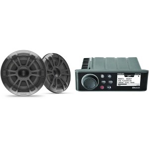 Fusion MS-RA70 Marine System w/ Bluetooth + 1 Pair EL-F653SPG Marine Coax, Gray - 1 of 4