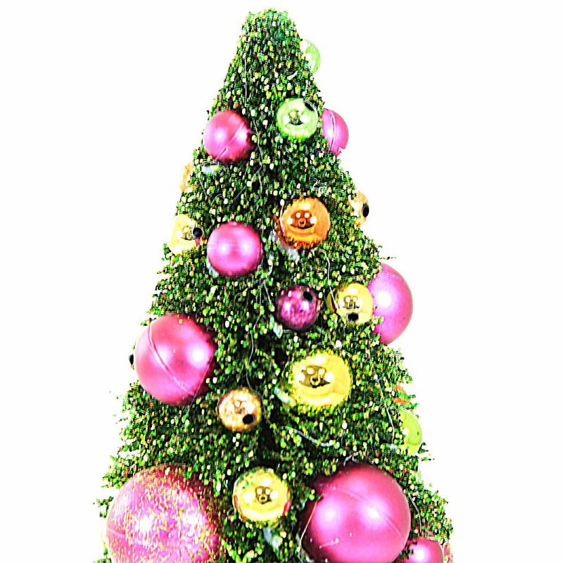 Cody Foster 10.5 Inch Bright Bottle Brush Christmas Tree Shatterproof Ornaments Centerpiece Holiday Decoration Bottle Brush Trees, 2 of 4