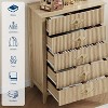 Acekool 31.5" 5-Drawer Fluted Dresser, Modern Organizer Chest, Entryway, Nursery - 4 of 4