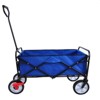VisioGear Portable Folding Beach Wagons with Wheels, Portable Carts with Handle, Blue, 40.55"*21.26"*46.46" - 2 of 4
