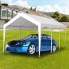Racxily 10x20ft Carport Replacement Canopy Cover, Waterproof&UV Protected Tarp with 72 Elastic Buckles for Garage Shelter, (Only Cover) - 2 of 4