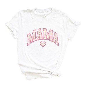 Simply Sage Market Women's Mama Curved Floral Short Sleeve Graphic Tee - 1 of 3