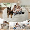 Hooseng 3.5 FT Bean Bag Chairs for Adults, Large Corduroy Bean Bag with Removable Cover, Memory Foam Filler Floor Couch for Living Room Bedroom - 3 of 4