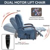 Dual Motor Infinite Position Lift Recliner Chair with Solid Wood Armrests, Heat Massage, and Heavy-Duty Motion Mechanism - 4 of 4