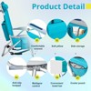 FURNIinspire Outdoor Portable Chair Adjustable Back with Storage Pockets for Relaxation and Fun, Mint Green, 24.8"*25.6"*32.28" - 2 of 4