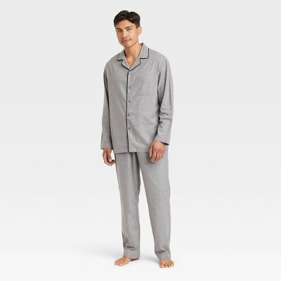 Men's Woven Pajama Set - Goodfellow & Co™ Heather Gray S