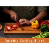 Bamboo Cutting Boards for Kitchen, Extra Thick Wood Butcher Block, Heavy Duty Wooden Chopping Block - 2 of 4
