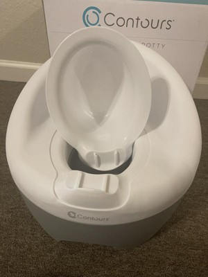 Contours Bravo 3-in-1 Töpfchen-System – Mit Toilettentrainer, Tritthocker Und Extra Spritzschutz In Grau