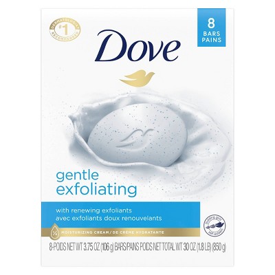 Dove Gentle Exfoliating Beauty Bar Soap - 8pk - 3.75oz each