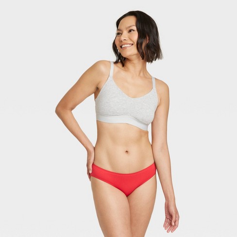 Women's Seamless Bikini Underwear - Auden™ Red S : Target