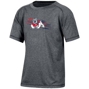 NCAA Fresno State Bulldogs Boys' Gray Poly T-Shirt - 1 of 3