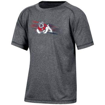NCAA Fresno State Bulldogs Boys' Gray Poly T-Shirt