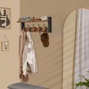 Sorbus 24 Inch Floating Wall Shelf with 5 Heavy Duty Hooks – for Entryway, Bathroom, Bedroom, Kitchen, or Mudroom - 4 of 4