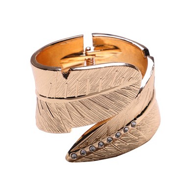 Women's Foliage Wrap Bracelet - Metallic Gold