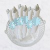 Big Dot of Happiness Blue Stripes - Simple Party Paper Napkin Holder - Napkin Rings - Set of 24 - 3 of 4