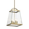 Darton 25.75" 4 Light Large Foyer Pendant with Clear Glass in Classic Pewter - 4 of 4