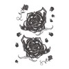 Tinsley Transfers Black Roses Goth Tattoo Costume Accessory - 2 of 4